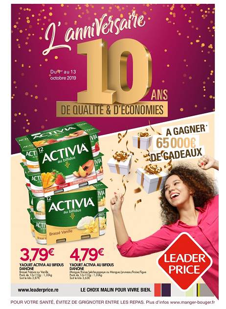 Lapub Re Prospectus De Leader Price L Anniversaire 10 Ans Reunion 974